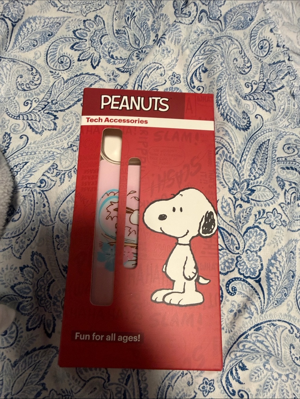 Peanuts Pink Snoopy Tech Accessory Case